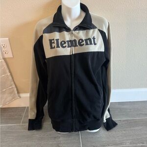 Element Black and Beige Zip Up Jacket